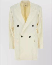 Ami Paris - Virgin Wool Oversized Double-Breasted Blazer - Lyst