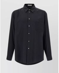 The Row - Long Sleeve Shirt Featuring Button-Down Collar - Lyst