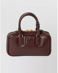 Miu Miu - Soft Padded Shoulder Bag And Handles - Lyst
