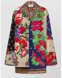 Moschino - Patchwork Floral Print Long-Sleeved Top - Lyst