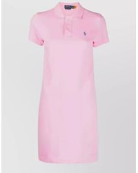 Ralph Lauren - Polo Collar Casual Dress Short Sleeves - Lyst
