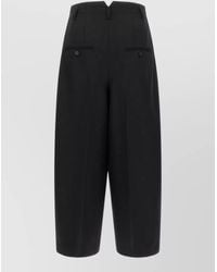 Jacquemus - Virgin Wool Wide-Leg Cropped Suit Trousers - Lyst