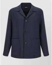 ZEGNA - Alpe Tailored Jacket Cuff Buttons Front Pockets - Lyst