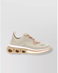 Ferragamo - Calf Leather Low-Top Sneakers - Lyst