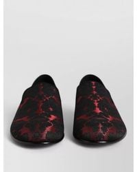 Dolce & Gabbana - Leather Jacquard Slippers - Lyst
