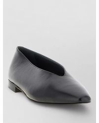 Jimmy Choo - Margot Pointed Toe Leather Ballet Flats - Lyst
