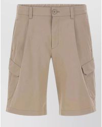 Herno - Utility Bermuda Shorts Belt Loops Cargo Pockets - Lyst