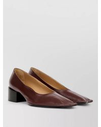 Maison Margiela - Leather Square-Toe Pumps - Lyst