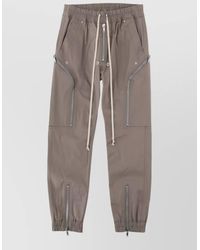 Rick Owens - Pants Elastic Waistband Zipper Side Back Pockets - Lyst