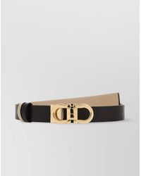 Ferragamo - Leather Belt Reversible Adjustable Length-Tone Buckle - Lyst