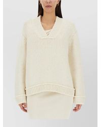 Tom Ford - Alpaca V-Neck Ribbed Jumper - Lyst
