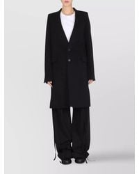 Ann Demeulemeester - Wool Single Breasted Coat - Lyst