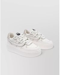 Ash - Low Top Leather Match Sneakers Metallic Platform - Lyst