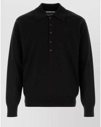 Dries Van Noten - Wool Muano Polo Sweater Long Sleeves - Lyst