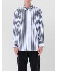 Comme des Garçons - Striped Cotton Shirt - Lyst