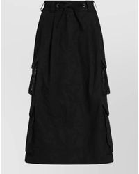 Dolce & Gabbana - Cotton Drawstring Cargo Mini Skirt - Lyst