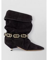 Isabel Marant - Edrik Rings Suede Ankle Boots Kitten Heel - Lyst