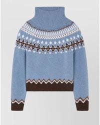 Alanui - Winter Turtleneck Knitwear Fair Isle Pattern - Lyst