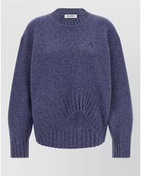 The Attico - Sweater Crew Neck Long Sleeves Asymmetric Hem - Lyst