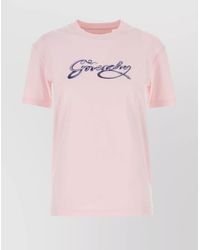 Givenchy - Logo-Embroidered Cotton T-Shirt - Lyst