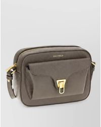 Coccinelle - Calf Leather Shoulder Bag - Lyst