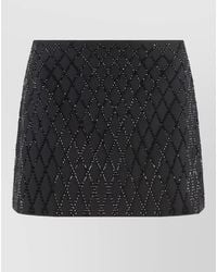 Pinko - Rhinestone-Embellished Mini Skirt - Lyst
