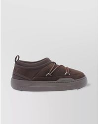 Moon Boot - Suede Leather Slip-On Sneakers - Lyst