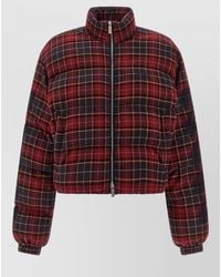 Off-White c/o Virgil Abloh - Arrow Spray Plaid Quilted Down Jacket - Lyst