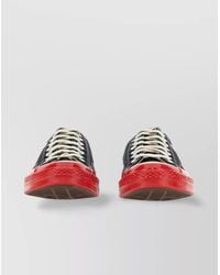 COMME DES GARÇONS PLAY - Cotton Heart Print Low Top Sneakers - Lyst