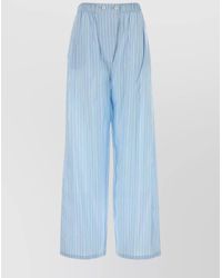 Prada - Silk Wide-Leg Trousers - Lyst
