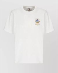 CASABLANCA - Cotton Printed Short-Sleeve T-Shirt - Lyst