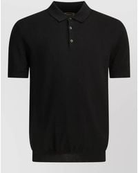 Baracuta - Short Sleeve Polo Shirt Ribbed Collar Cuffs - Lyst