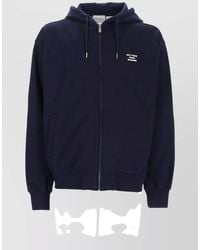 Drole de Monsieur - Hooded Jacket Ribbed Cuffs Hem Pockets - Lyst