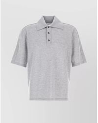Bottega Veneta - Wool Polo Shirt - Lyst