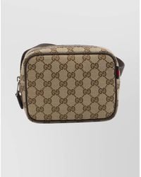 Gucci - Canvas Mini Shoulder Bag - Lyst