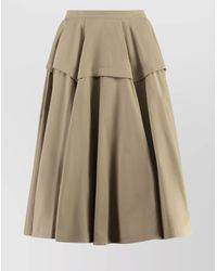 Bottega Veneta - Canvas Circular Skirt - Lyst