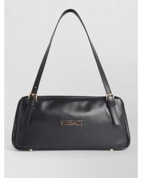 Versace - Tag Leather Shoulder Bag Rectangular Shape - Lyst