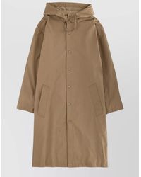 A.P.C. - Hooded Trench Coat Long Cut Back Vent - Lyst