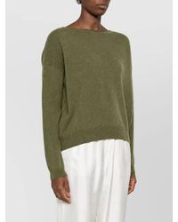 C.t. Plage - Cashmere Fine-Knit Boat Neck Long-Sleeve Sweater - Lyst