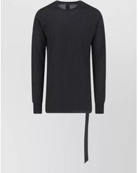 Rick Owens - Crew Neck Long Sleeve T Shirt Tie Detail - Lyst