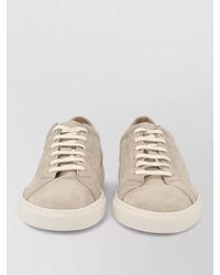 Common Projects - Achilles Lace Up Suede Low Top Sneakers - Lyst