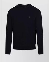 Ralph Lauren - Crew Neck Long Sleeve Sweater With Ribbed Cuffs - Lyst