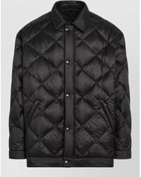 Prada - Jacket Collar Detail Quilted Design Pockets - Lyst