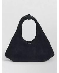 Coperni - Folded Mini Suede Tote Top Handle - Lyst