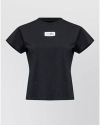 MM6 by Maison Margiela - Cotton Crew-Neck Short-Sleeve T-Shirt - Lyst
