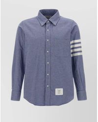 Thom Browne - Cotton Straight-Fit Long-Sleeve Shirt - Lyst