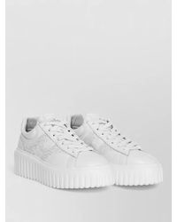 Hogan - Leather Glitter-Embellished Low-Top Sneakers - Lyst