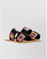 Manebí - Cotton Crochet Sandals - Lyst