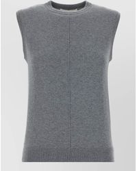 Lisa Yang - Agna Cotton Blend Sleeveless Knit Vest - Lyst