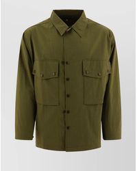 Needles - Collared Neck Flap Pockets Long Sleeves Jacket - Lyst